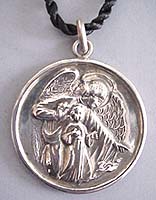 Silver Guardian Angel Pendant