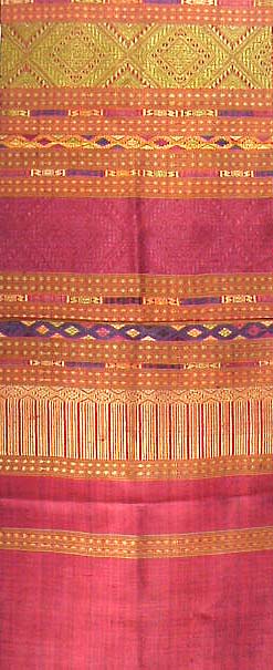 Silk Embroidered Laotian Textile